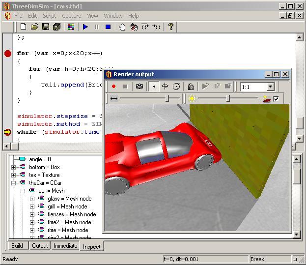 ThreeDimSim:3D Mechanics simulator Screenshot